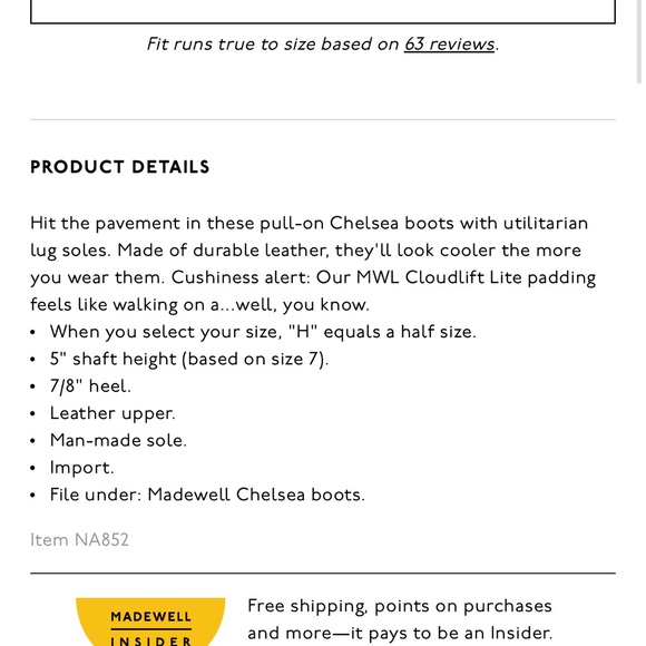 Madewell The Citywalk Lugsole Chelsea Boot - English Saddle Brown Leather 10 - Picture 7 of 12